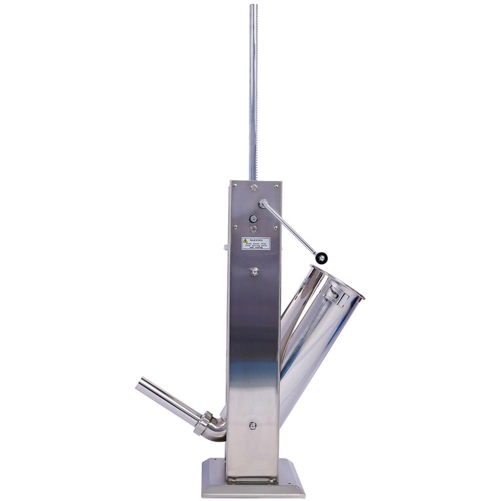 7L Stainless Steel Vertical Sausage Stuffer with 4 Stuffing Tubes R299813