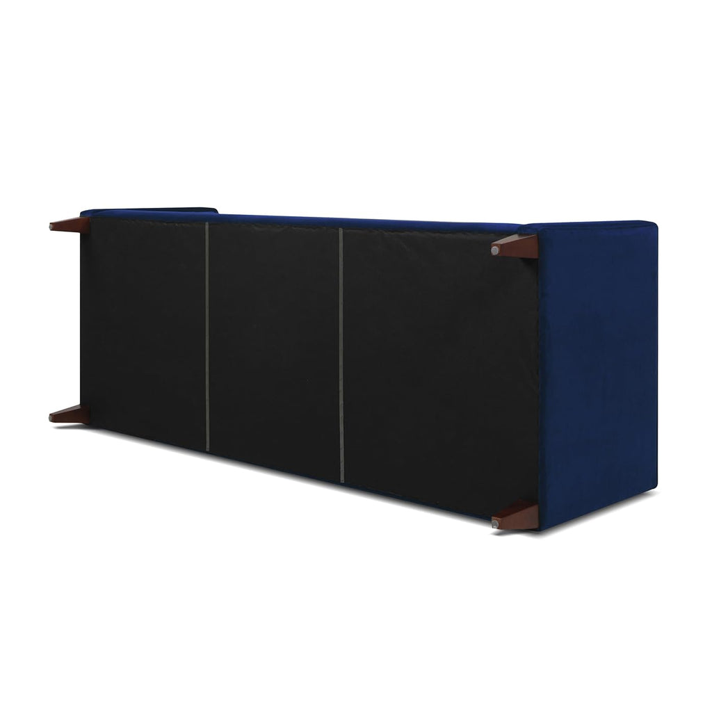 84" Navy Blue Velvet Tufted Sofa I394488