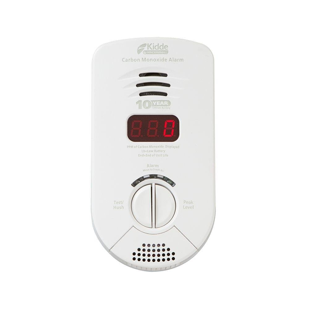 Carbon Monoxide Detector, Plug In Wall with 10-Year Battery Backup, Digital LED Display O611