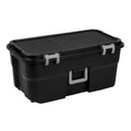 22 Gallon Black Wheeled Plastic Storage Trunk O77298