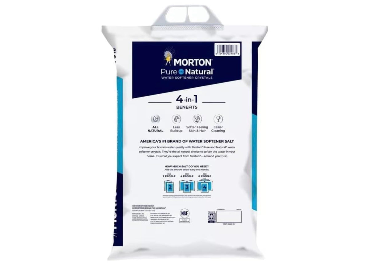 Pure and Natural Water Softener Crystals 40 lb 6 Packs Y366