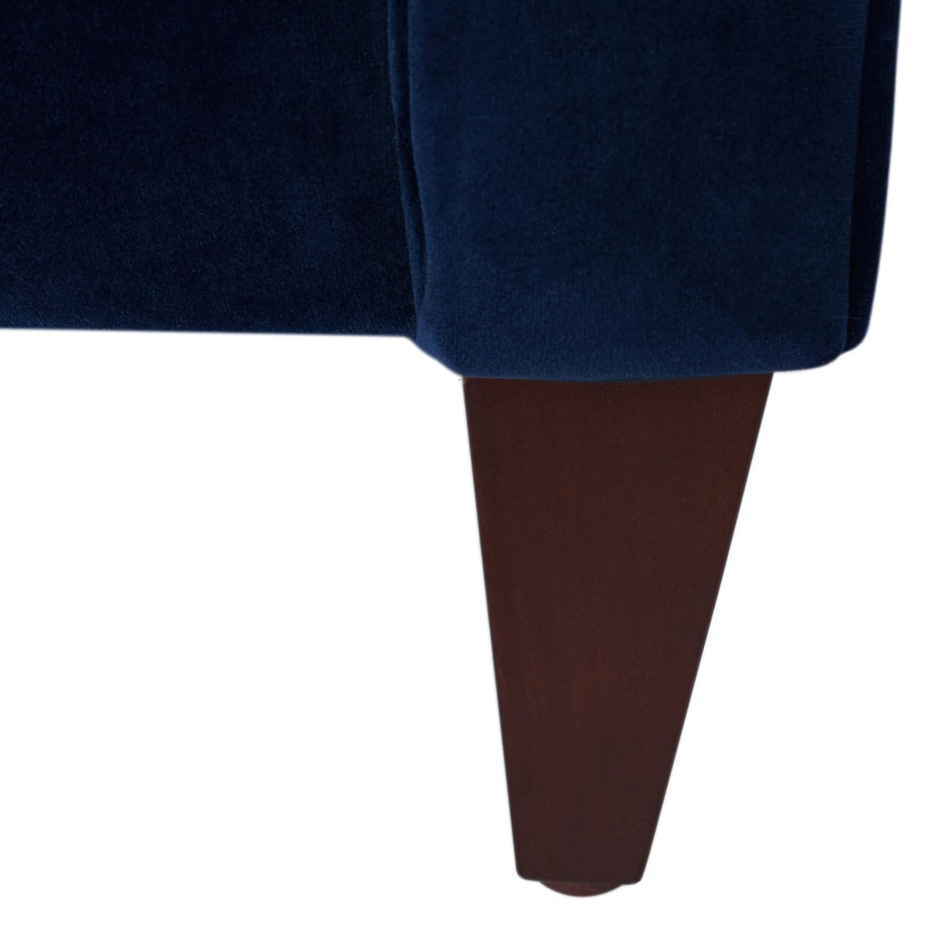 84" Navy Blue Velvet Tufted Sofa I394488
