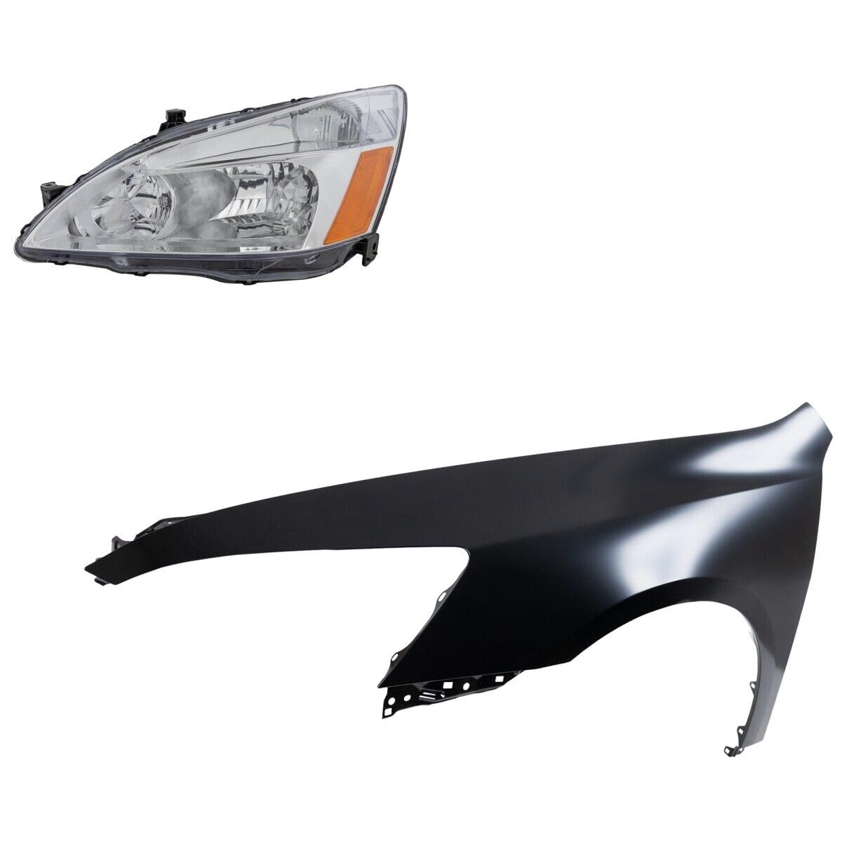 Replacement Headlight Lamp Set Left Hand Side Sedan D838097