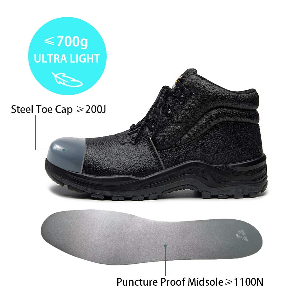 Water Resistant Steel Toe Work Boots U859725