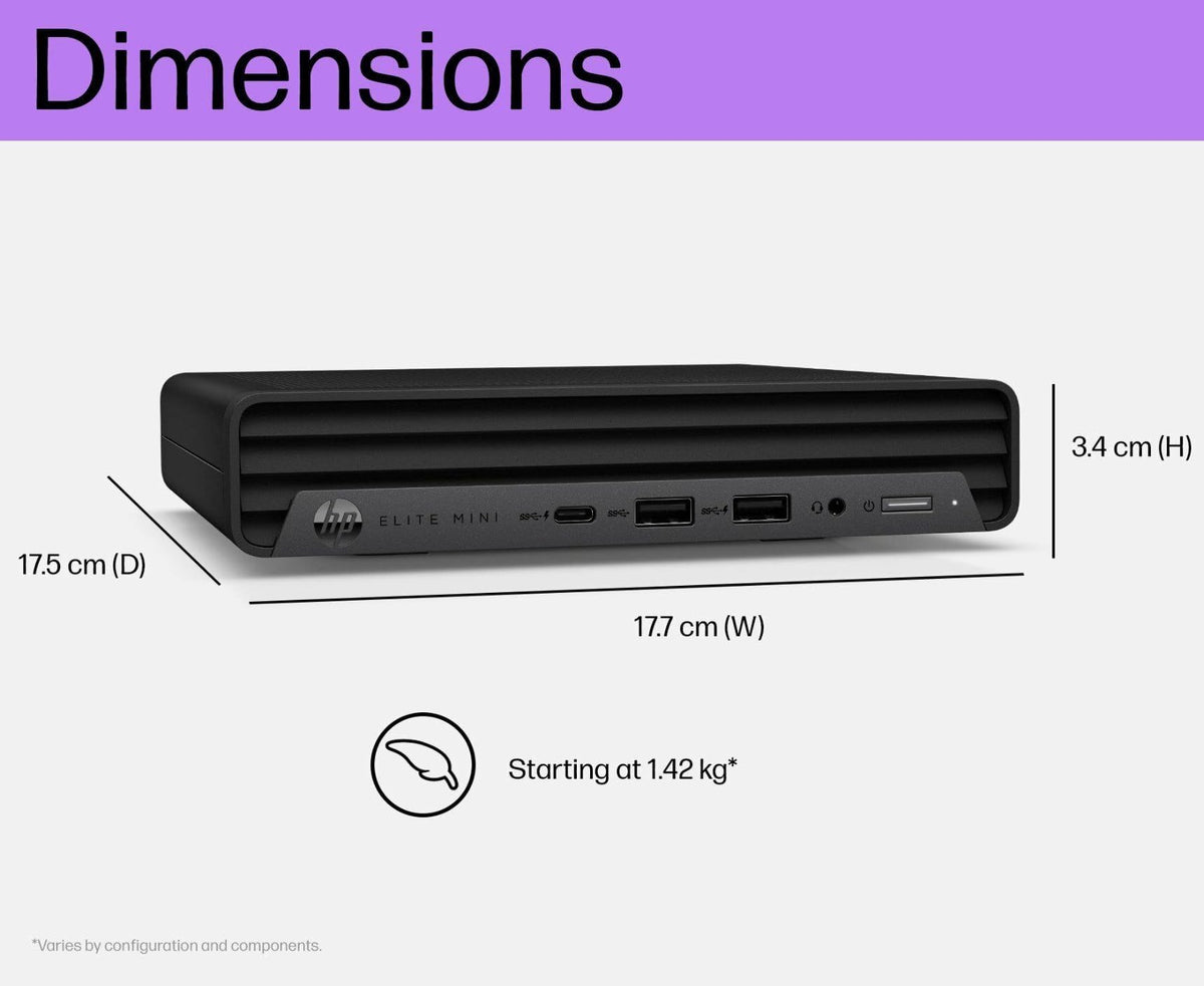 Intel i7 16GB DDR5 512GB SSD Windows 11 Pro Compact Desktop Computer O849