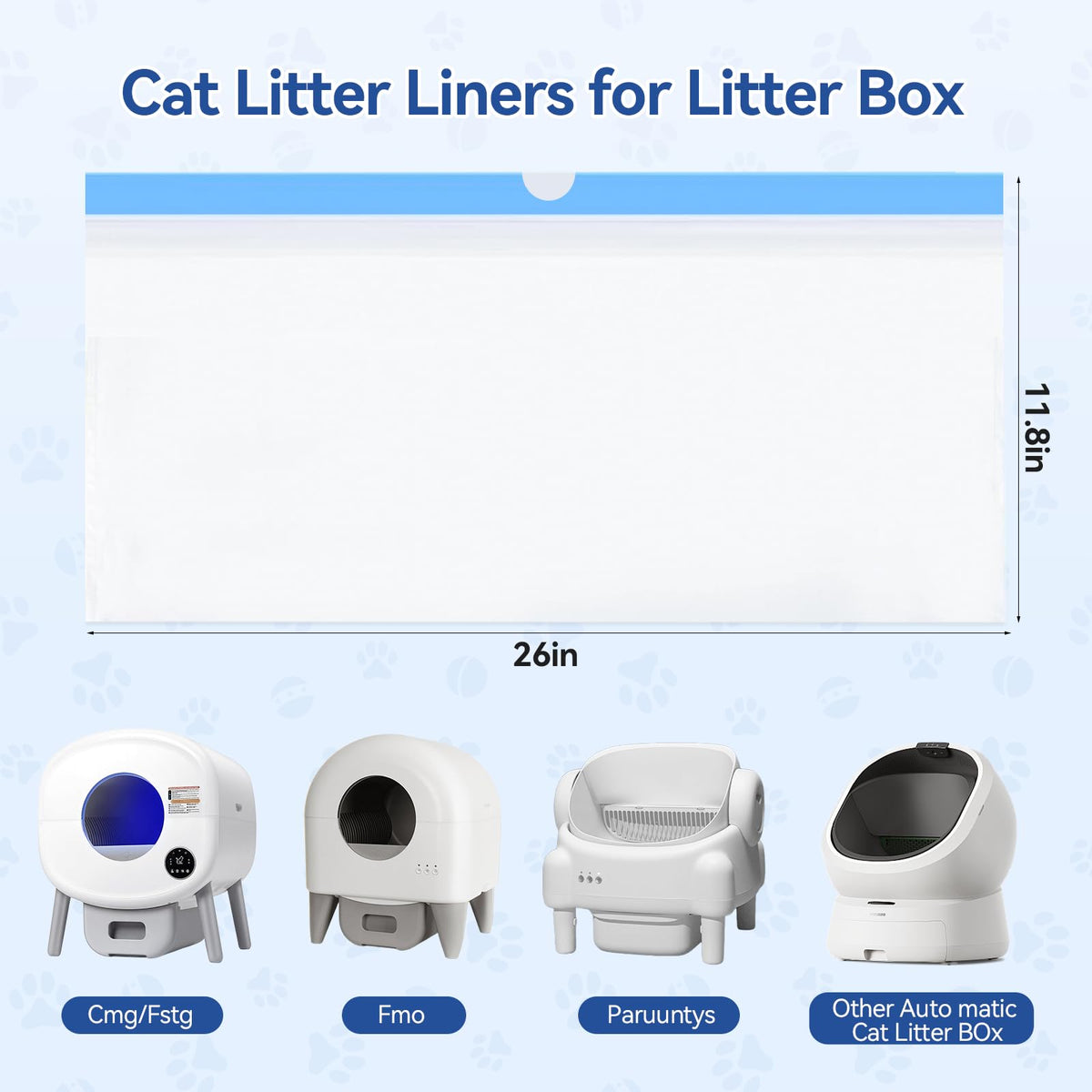 Automatic Litter Box Bags 26"x11.8" X132956