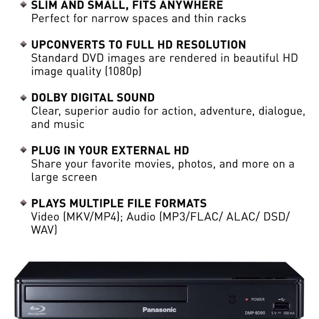 Blu-ray DVD Player with Full HD and Dolby Digital Sound Z5585