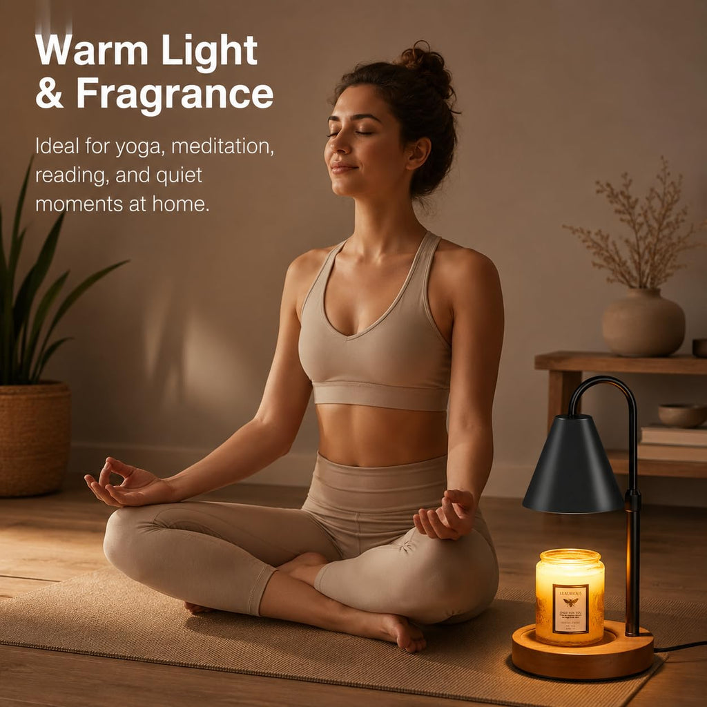 Flameless Candle Warmer Lamp with Timer and Dimmer D34951