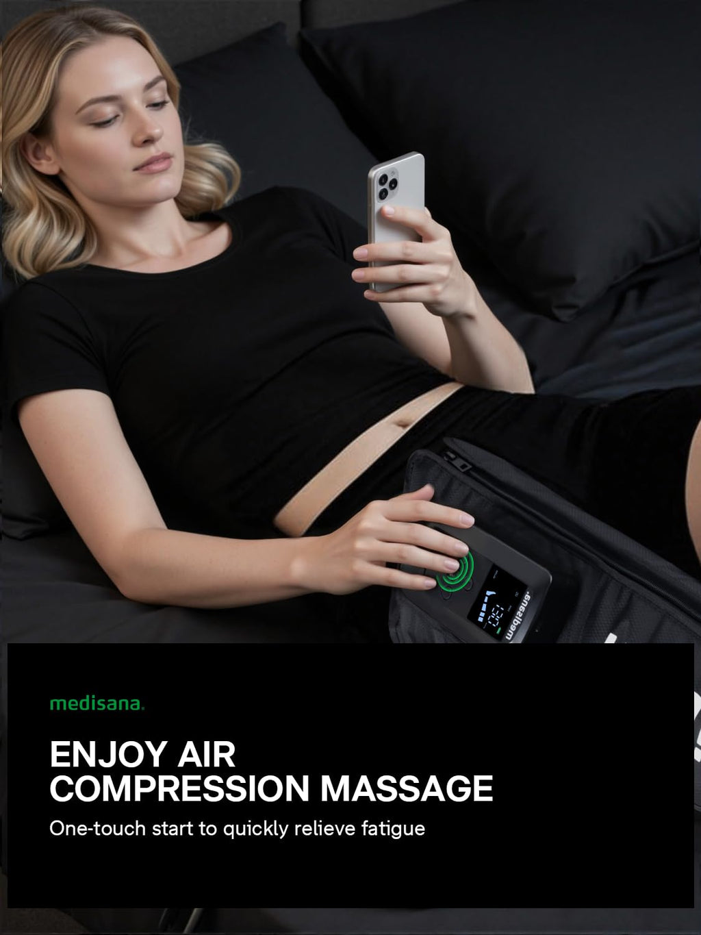 Cordless Rechargeable Air Pressure Leg Compression Boot J363