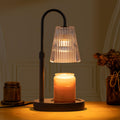 Electric Candle Warmer Lamp with Dimmer Adjustable Height Timer Glass O33098