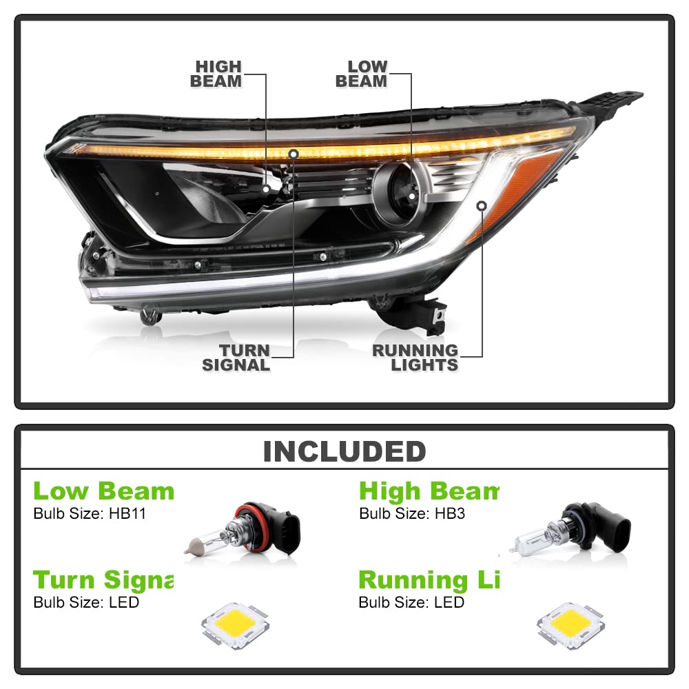 Projector Headlights Headlamps Left+Right E165
