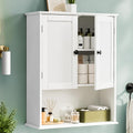 30" x 24" White Wooden Bathroom Wall Cabinet S683937