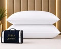King Size White Microfiber Bed Pillows Set of 2 C7717