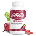 Organic Beet Root Capsules, 1300mg - 60 Capsules Q790