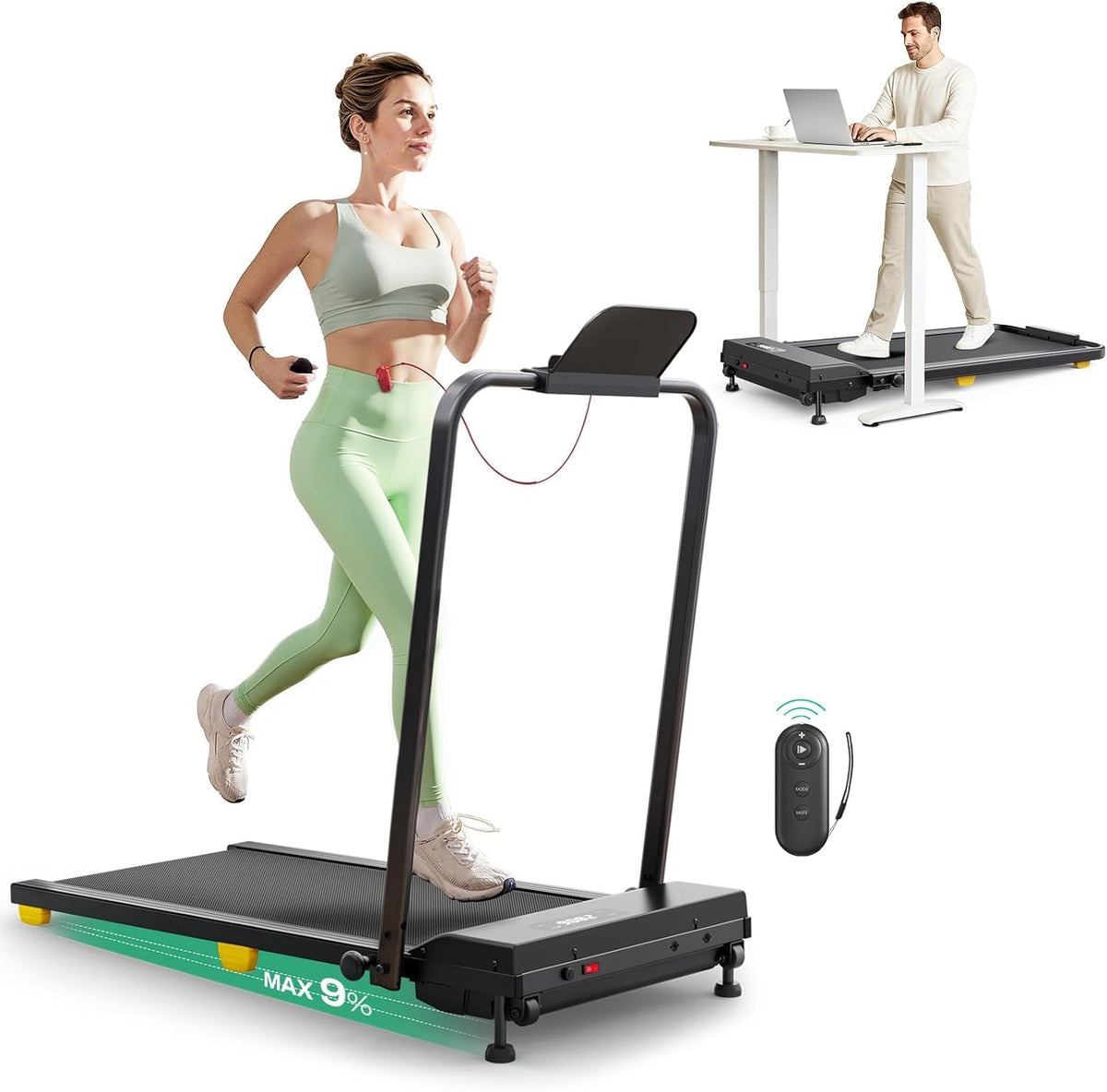 2.5HP Portable Walking Treadmill with Incline K261578