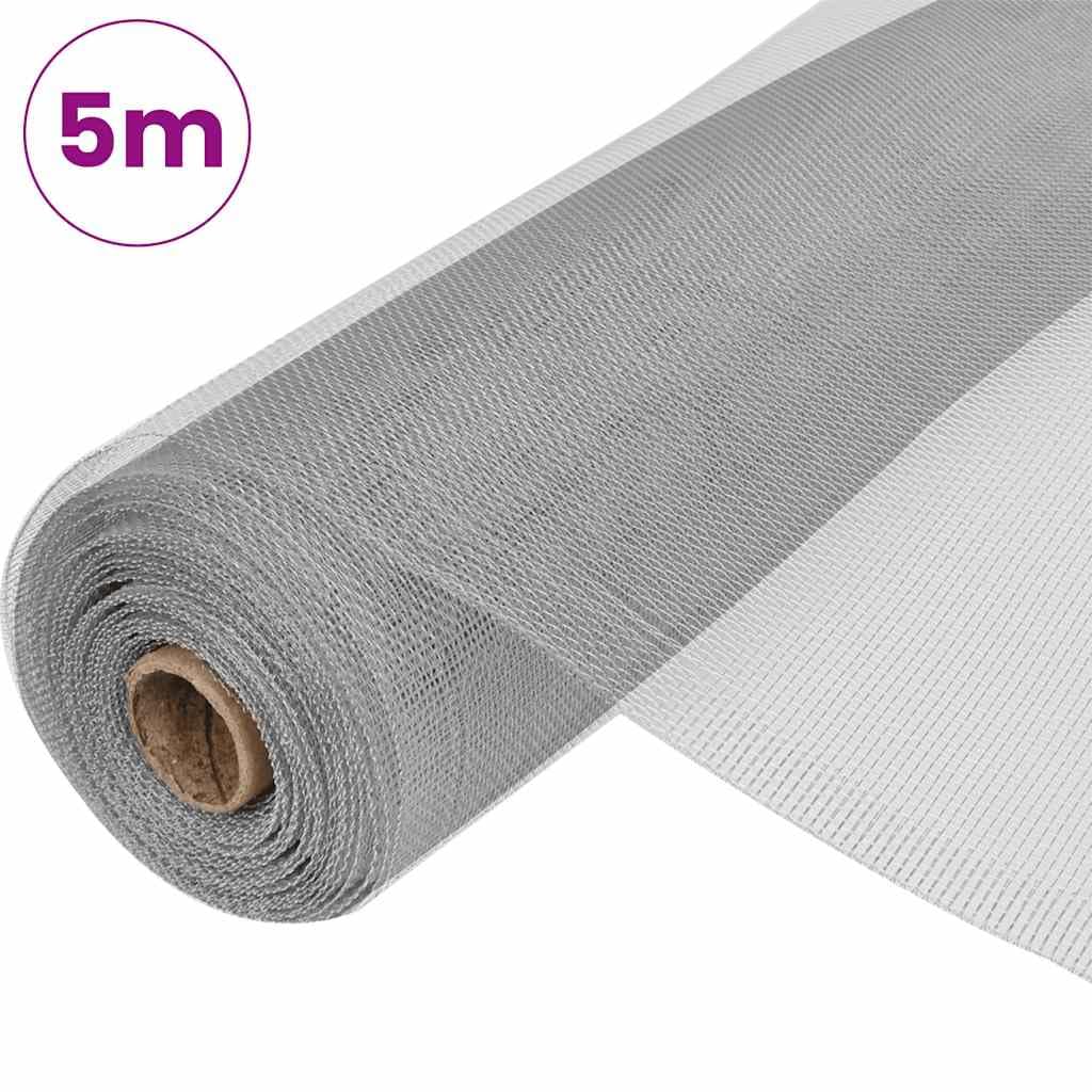Aluminum Mesh Screen 39.4x196.9 Inch Silver O164186