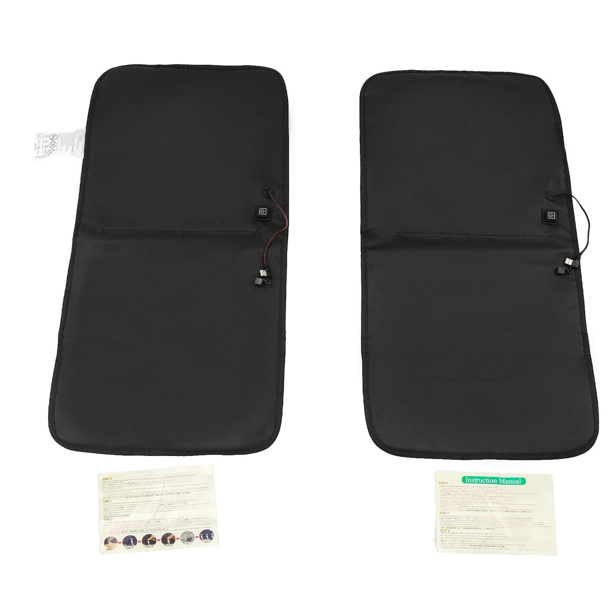 2 PCS Portable Heated Seat Cushion N9937