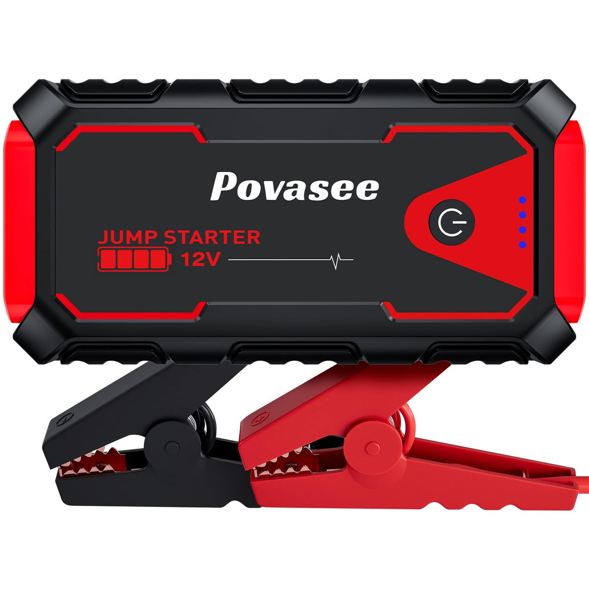 5000A 12V Portable Jump Starter with USB Dual Output LED Light Storage Case R9513