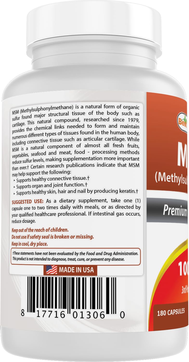 MSM 1000 mg 180 Capsules M60375