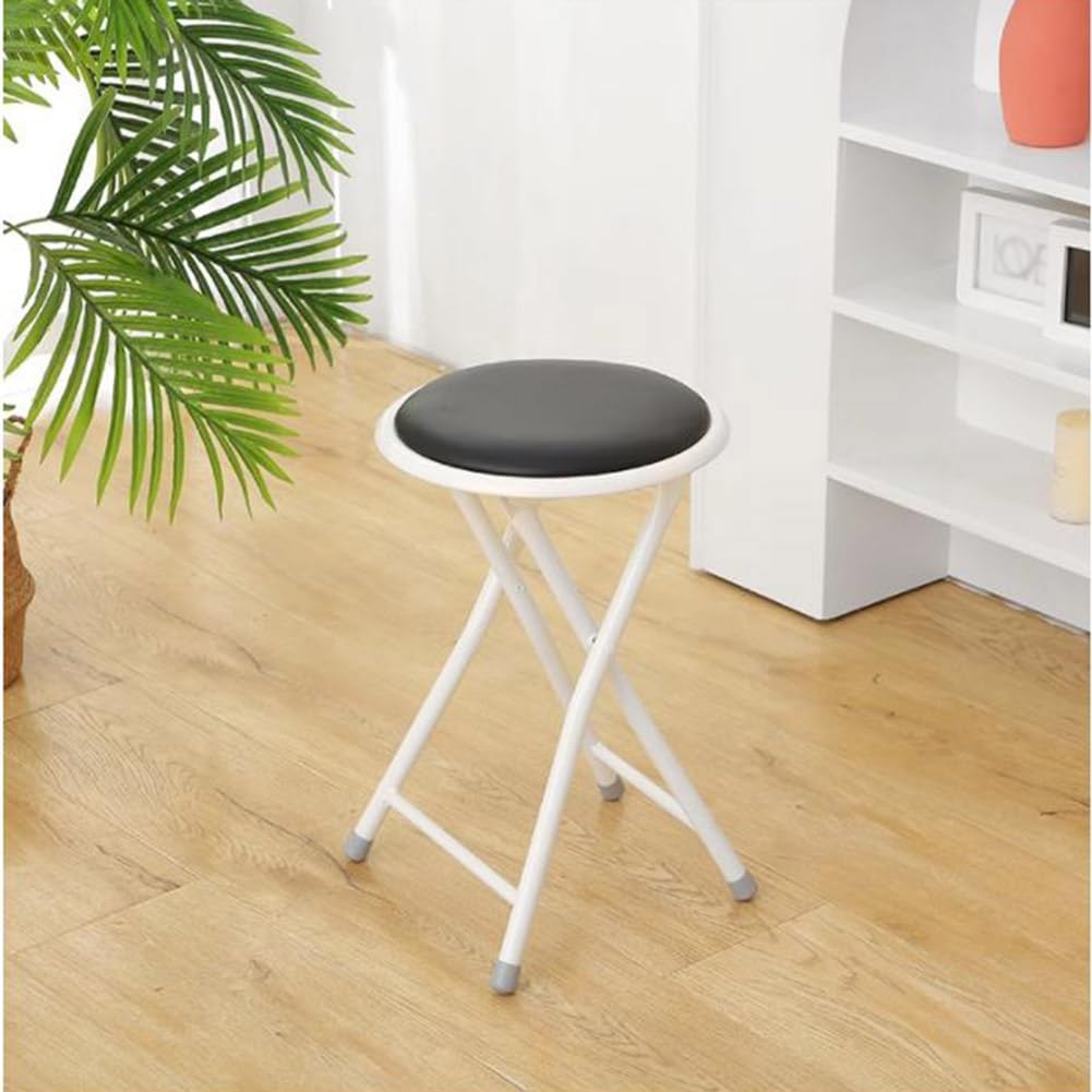 Black 18in Portable Folding Stool T650828
