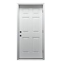 Steel Primed Left Hand Outswing Prehung Front Door 6-Panel 32'' x 80" Q235