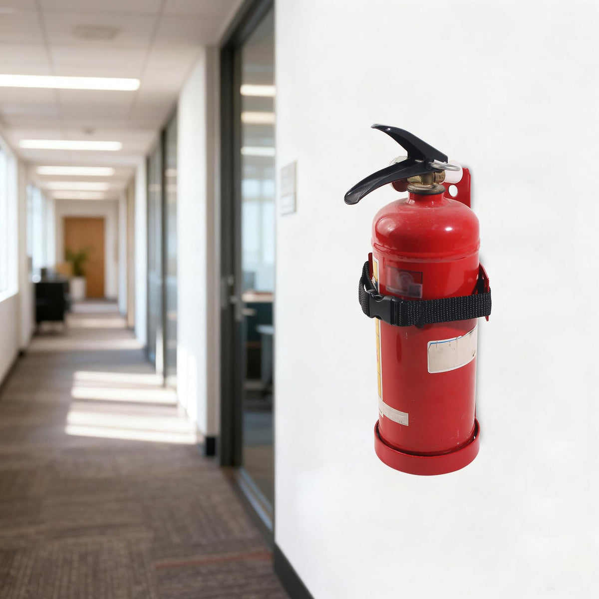 Fire Extinguisher Mount, 2.5LB Adjustable Straps Wall Hanging Holder 2Pcs L502