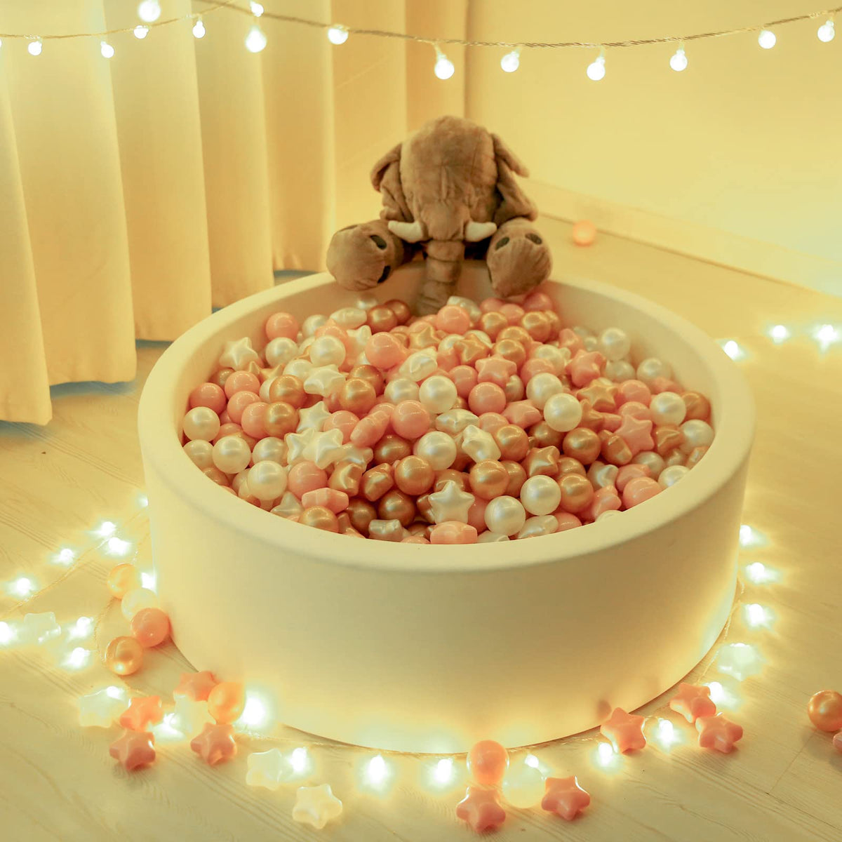 50 100 200 Count Star Ball Pit Balls Non-Toxic Plastic U62990