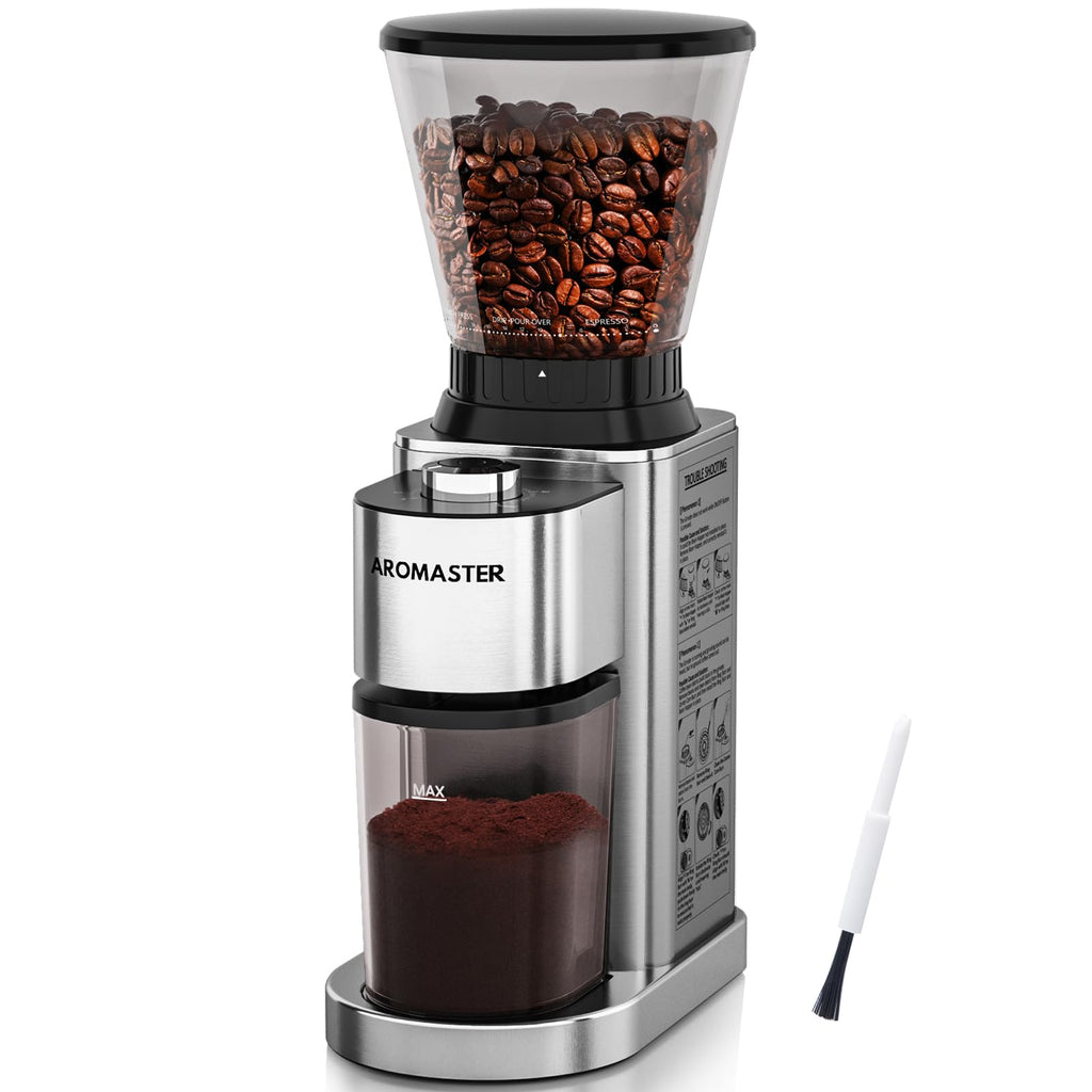 Conical Coffee Bean Grinder, 48 Settings, Anti-Static K312