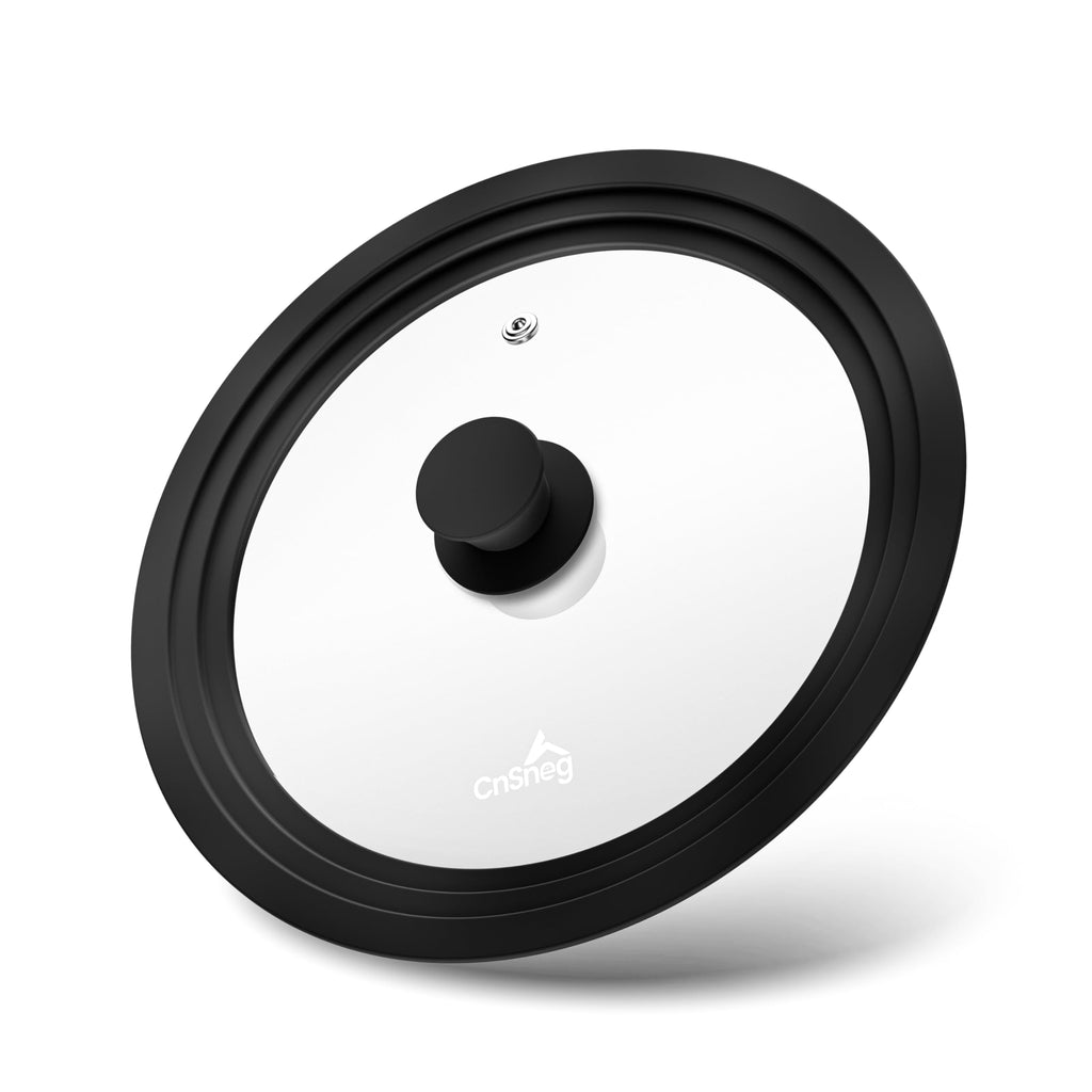 Tempered Glass Pot Lid with Silicone Rim, 10.5", 11" and 12" A199262
