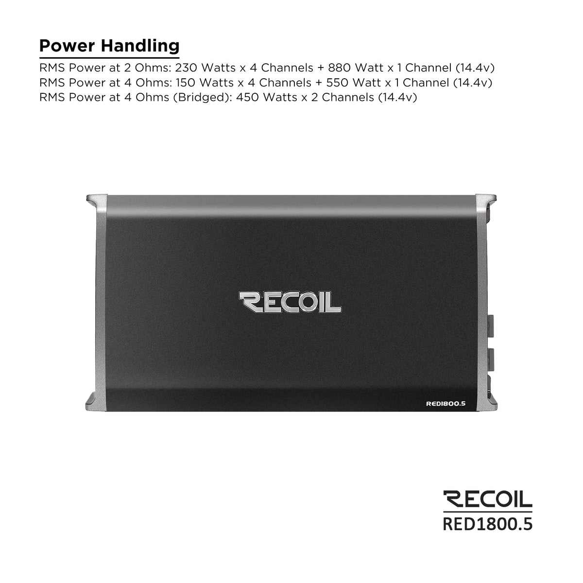5-Channel Car Audio Amplifier 1800W Y10947