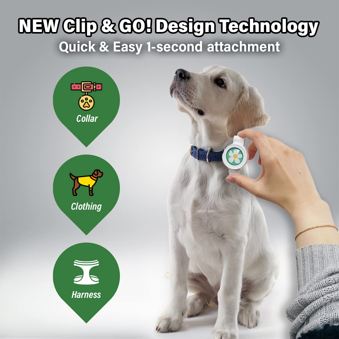 Natural Flea and Tick Repellent Clip for Dogs E44174
