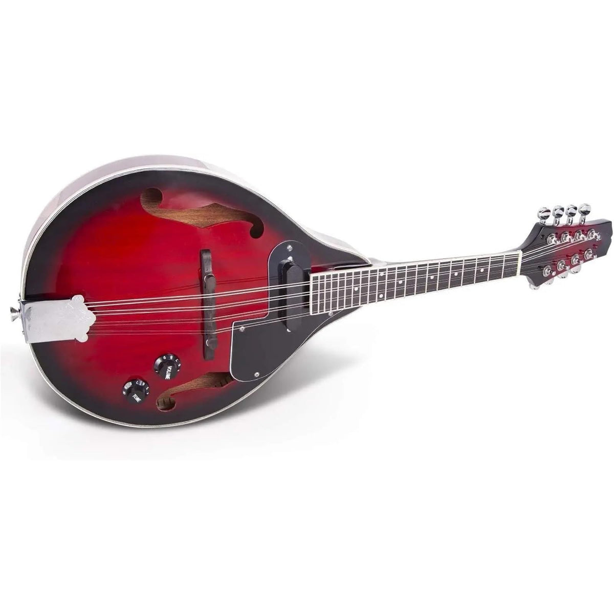 Red Sunburst Mahogany Wood A Style Acoustic Electric Mandolin N3961