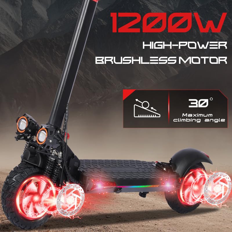 900W to 1600W 48V 18ah Folding Electric Scooter 11 Inch Tires H24677