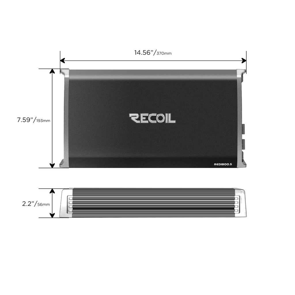 5-Channel Car Audio Amplifier 1800W Y10947