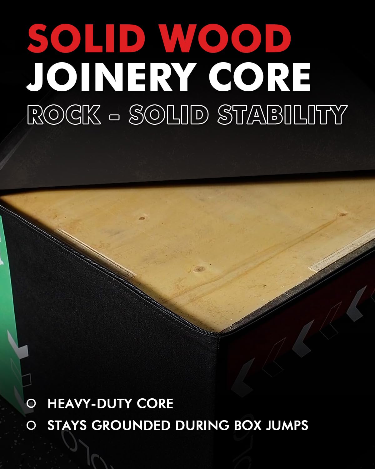 3-in-1 Foam Plyometric Box with Wood Core S360