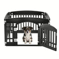 24" 4-Panel Black Dog Playpen Z8431