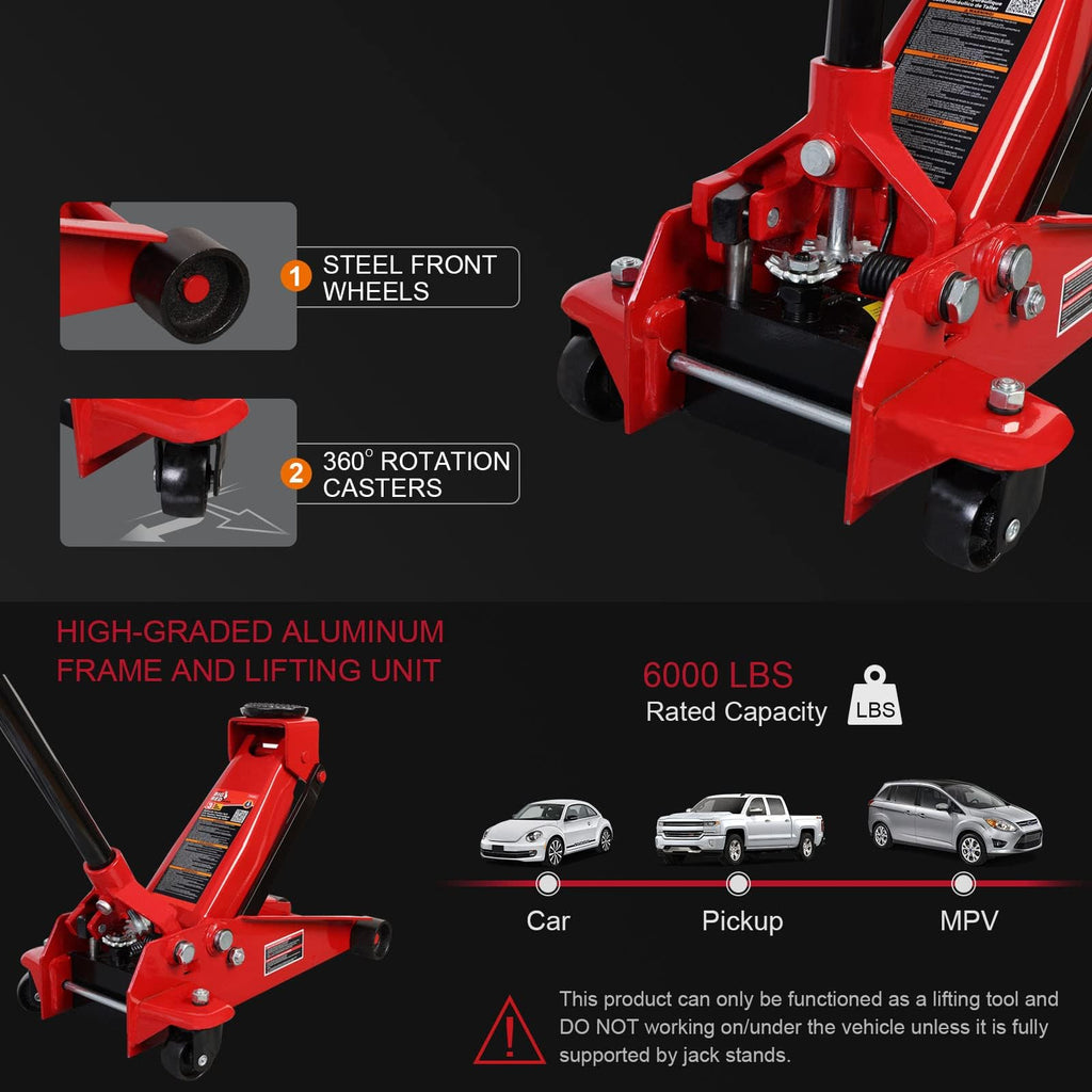 3-Ton Heavy Duty Hydraulic Floor Jack O58732