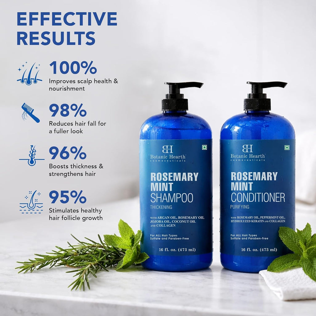 Rosemary Mint Shampoo and Conditioner Set 16 fl oz Y76619
