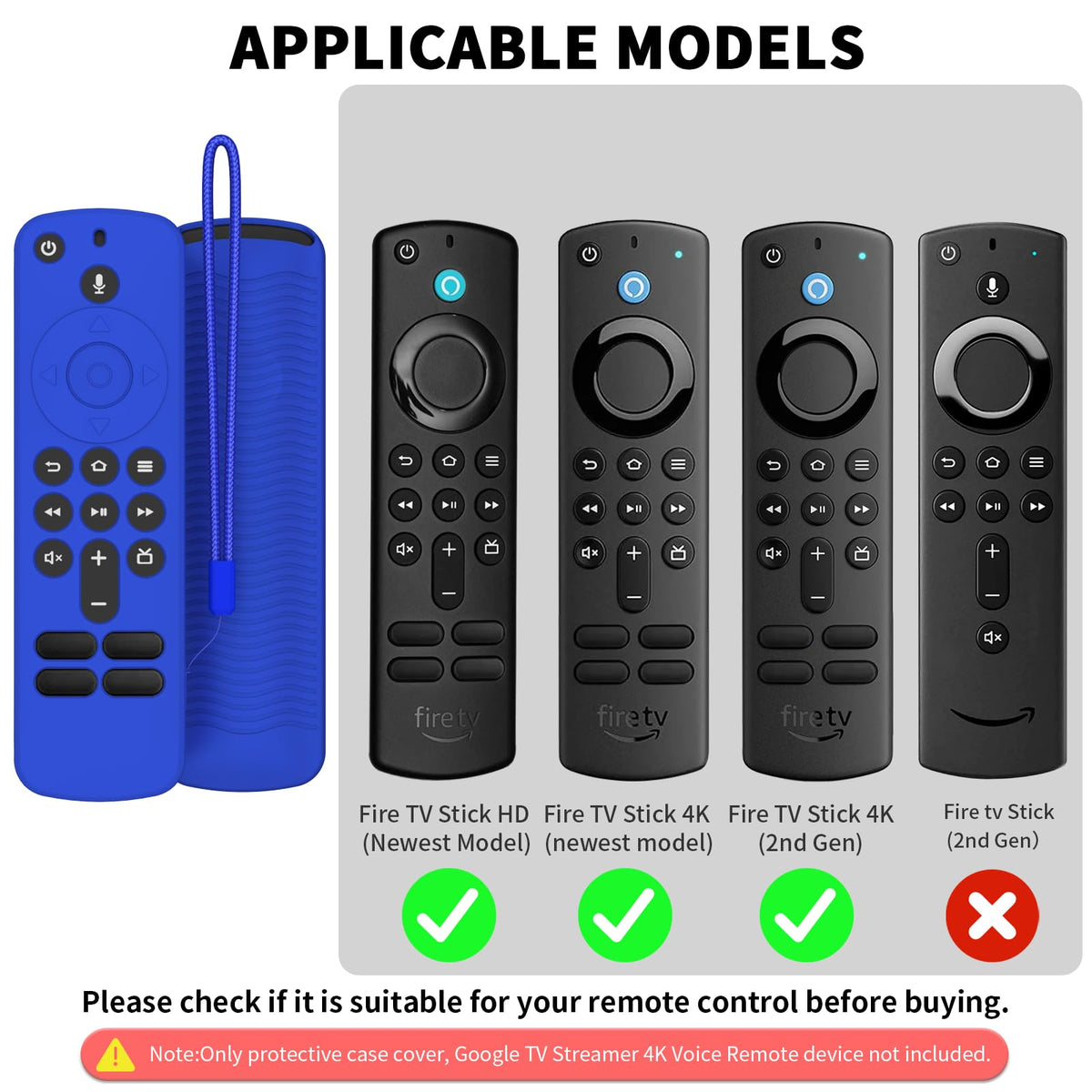Silicone Remote Cover with Lanyard 2 Pack V54311