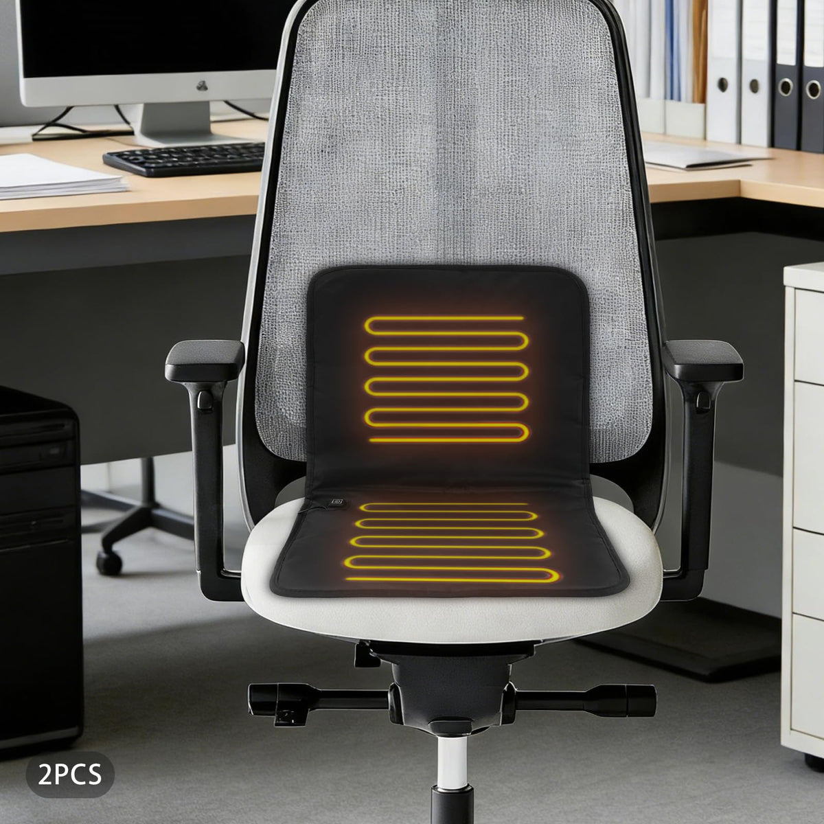 2 PCS Portable Heated Seat Cushion N9937
