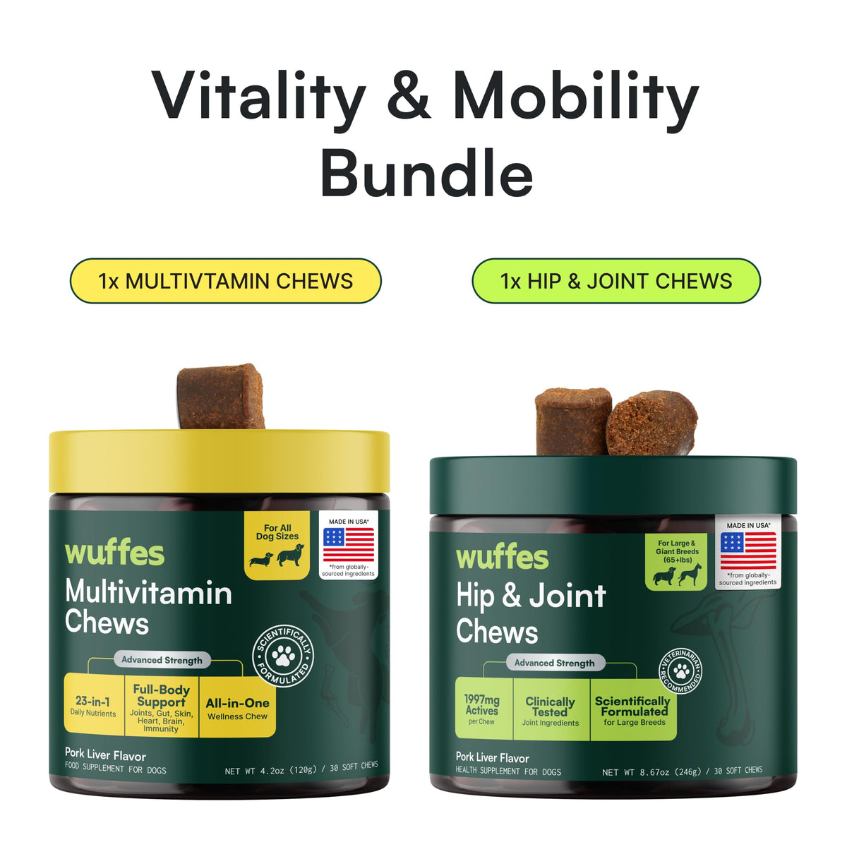 Hip and Joint Supplement and Multivitamin Bundle F486