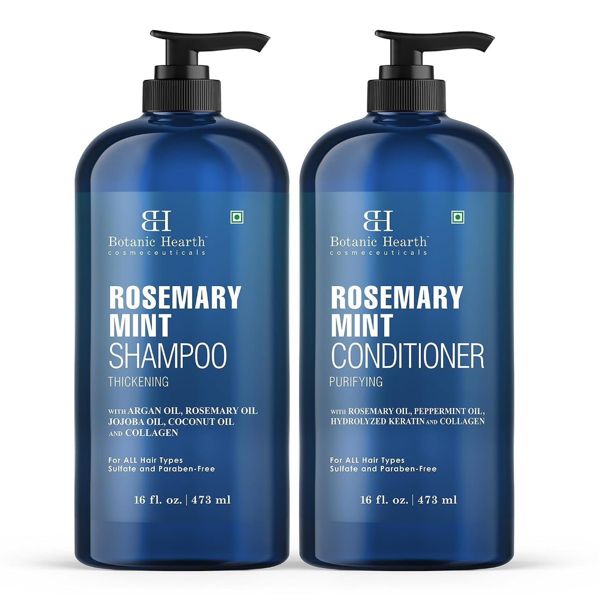 Rosemary Mint Shampoo and Conditioner Set 16 fl oz Y76619