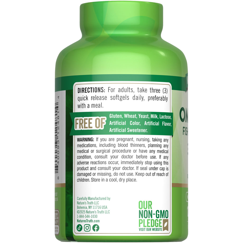 Omega 3-6-9 Softgels 3600mg 120 Count E6325