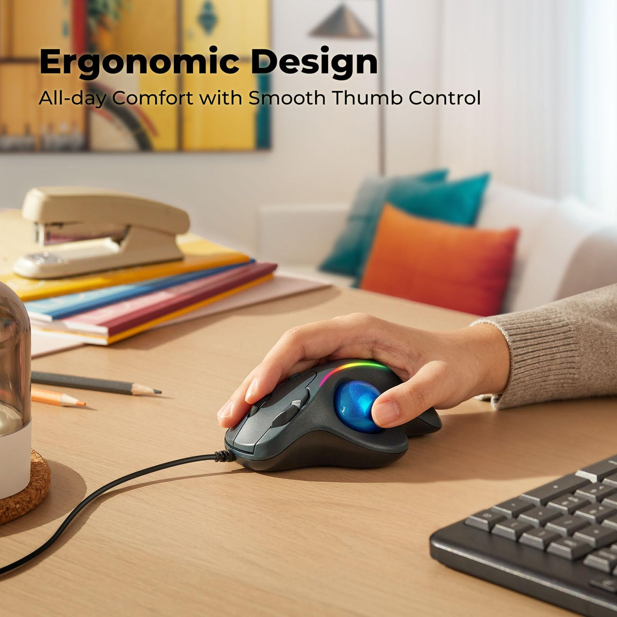 Ergonomic Trackball Mouse C1424