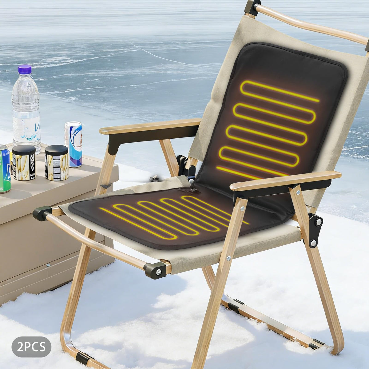 2 PCS Portable Heated Seat Cushion N9937