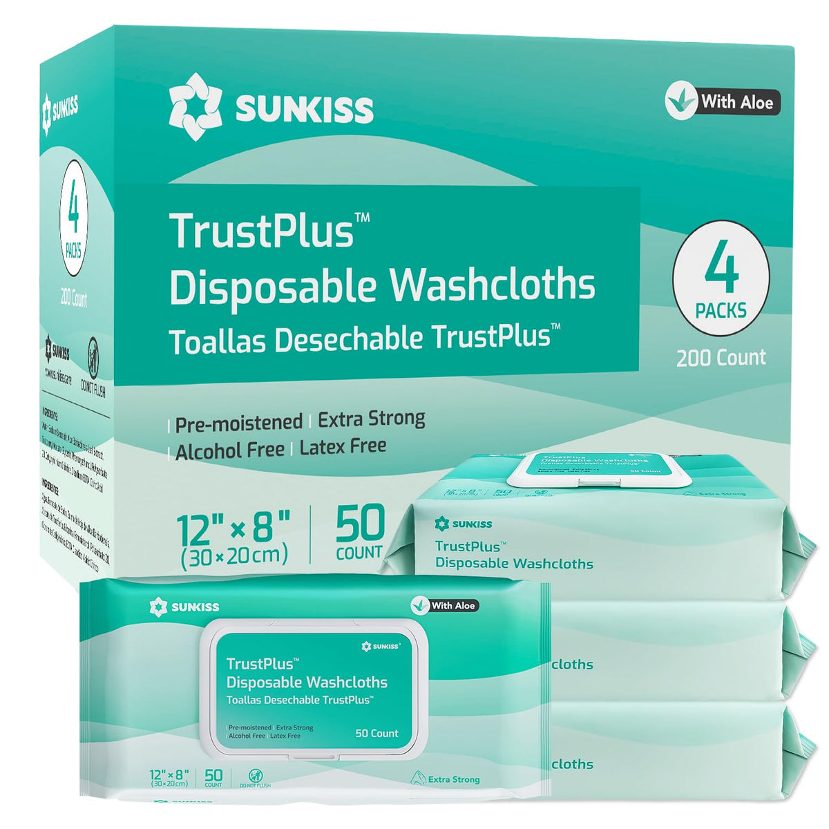 Adult Diapers Small 12 Count & Wet Wipes 200 Count Bundle V10356