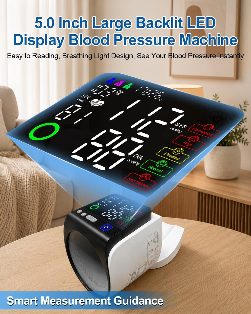 Upper Arm Blood Pressure Monitor 8.7-15.8" Cuff K8507