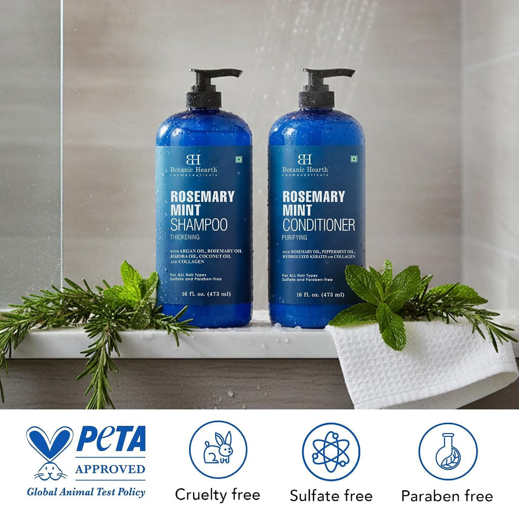 Rosemary Mint Shampoo and Conditioner Set 16 fl oz Y76619