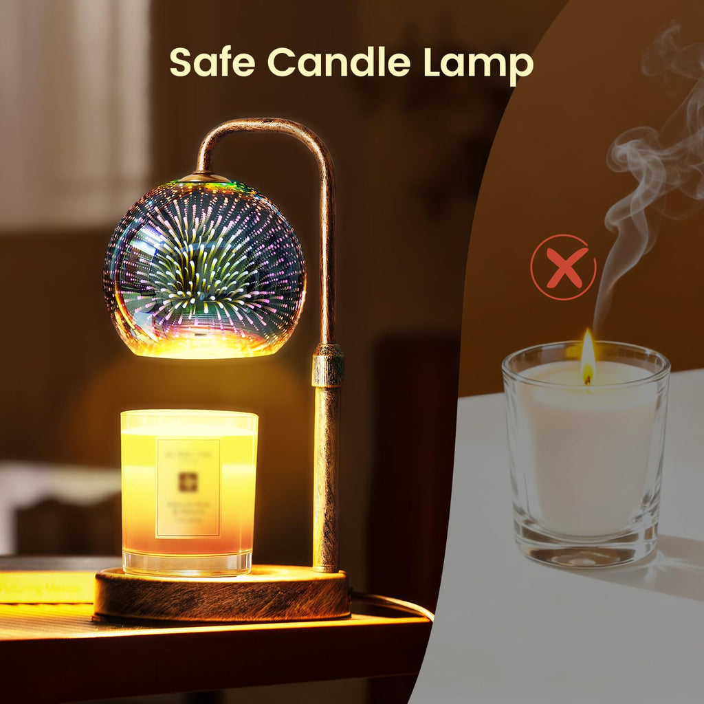 Candle Warmer Lamp with Timer, Dimmable, Adjustable I27695