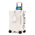 20 In Aluminum Frame ABS Hard Shell Carry On Luggage J1524